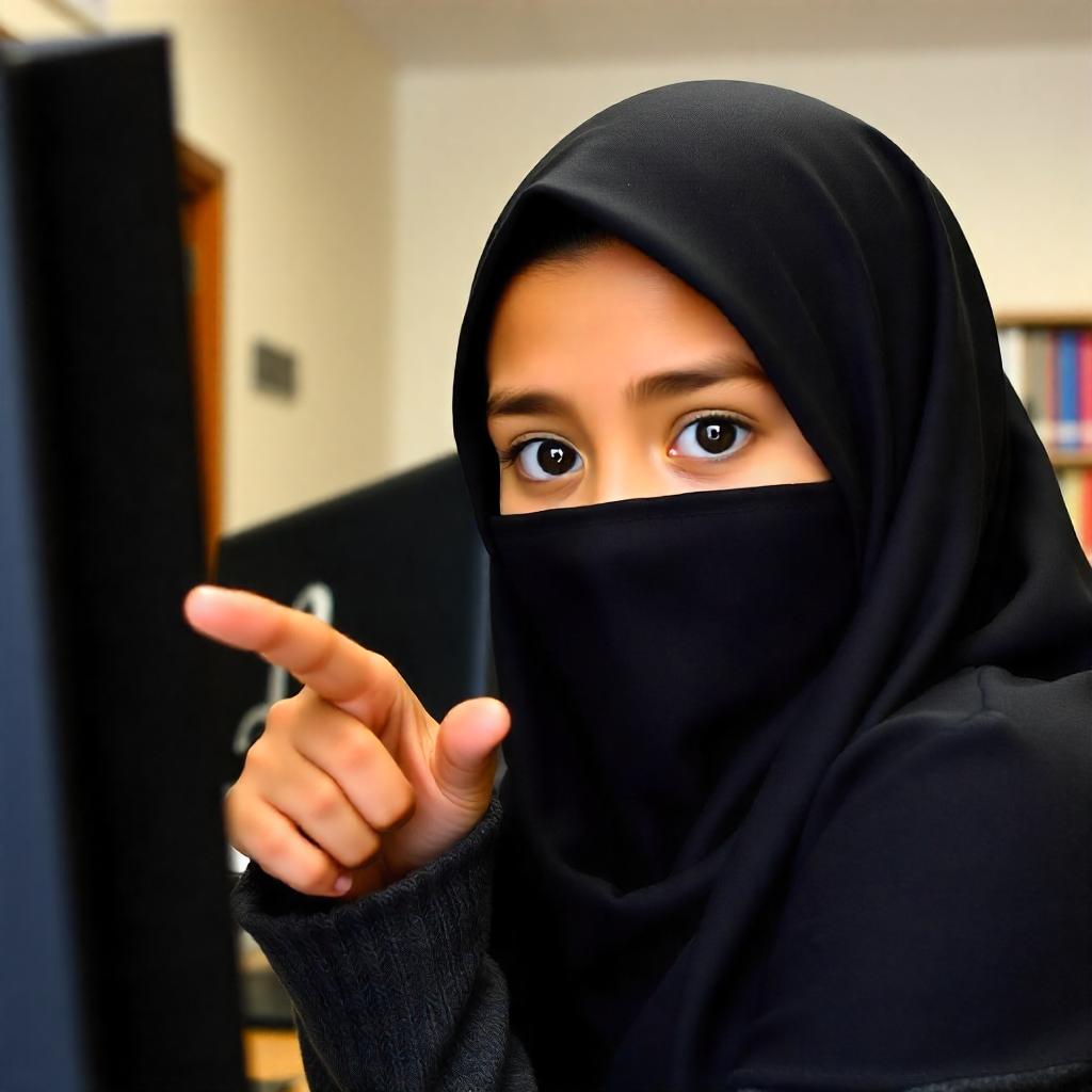 pikaso_texttoimage_image-of-a-mixedrace-girl-wearing-a-black-hijab-th